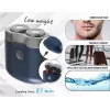 Rotationsrasierer Adler AD 2937, 2 rotierende Köpfe, wiederaufladbarer Li-Ion 250 mAh, waschbar, kabellos, blau