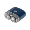 Rotationsrasierer Adler AD 2937, 2 rotierende Köpfe, wiederaufladbarer Li-Ion 250 mAh, waschbar, kabellos, blau