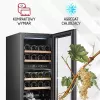 Thermoelektrischer Weinkühler Adler AD 8080, freistehend schwarz, 24 Flaschen, 2 Zonen, 60 L, Touch-Bedienung