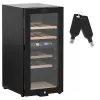 Thermoelektrischer Weinkühler Adler AD 8080, freistehend schwarz, 24 Flaschen, 2 Zonen, 60 L, Touch-Bedienung