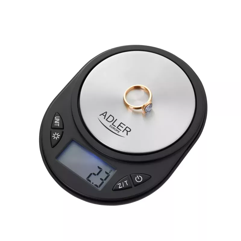 Präzisionswaage Adler AD 3162 – 750 g Kapazität, 0,1 g Genauigkeit, schwarz