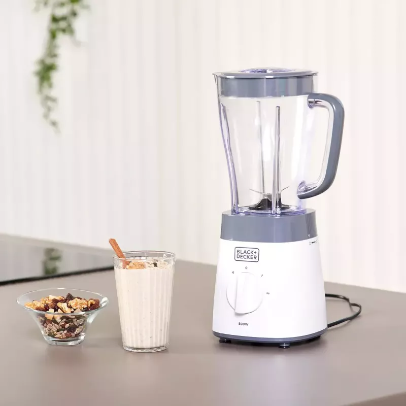 Tischmixer Schwarz & Decker BXJB500E – 1,5 L Glasbehälter, 500 W, 2 Geschwindigkeiten, Puls, Ice-Crush