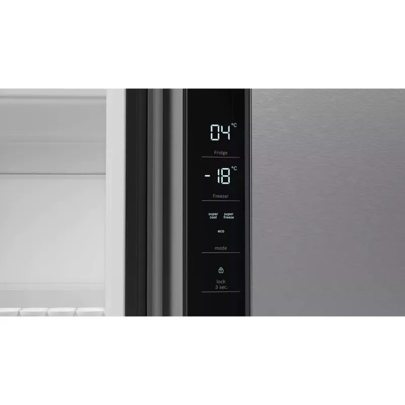 Side-by-Side Kühlschrank Bosch Serie 4 KFN96VPEA, 605 L (Kühlschrank 405 L / Gefrierschrank 200 L), NoFrost, Edelstahl