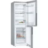 Kühl-Gefrierkombination Bosch Serie 4 KGV33VLEA — Freistehend, Edelstahl, 289 l Gesamtvolumen (195 l Kühlteil / 94 l Gefrierteil), Klasse E, 176 cm