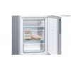 Kühl-Gefrierkombination Bosch Serie 4 KGV33VLEA — Freistehend, Edelstahl, 289 l Gesamtvolumen (195 l Kühlteil / 94 l Gefrierteil), Klasse E, 176 cm