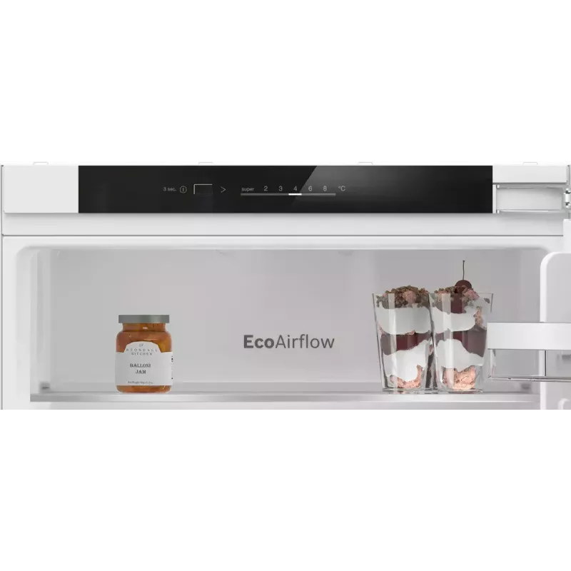 Einbau-Kühl-Gefrierkombination Bosch Serie 4 KIV86VFE1 — 267 l Gesamtvolumen (183 l Kühlen / 84 l Gefrieren), Boden-Gefrierfach, Weiß
