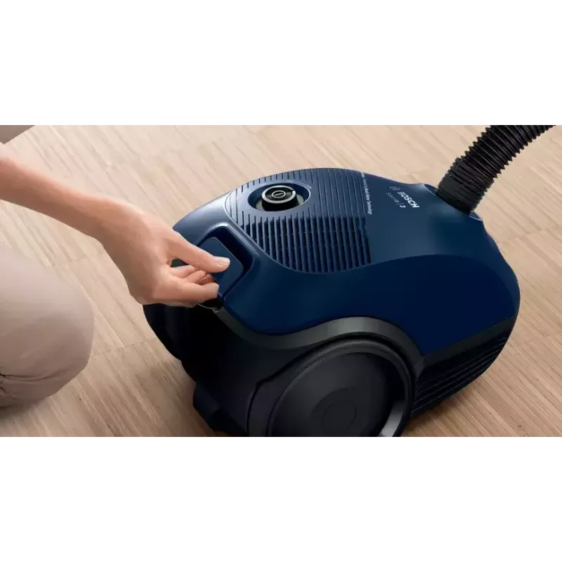 Bodenstaubsauger Bosch Serie 2 BGBS2BU1T — 850 W, 3,5 l Staubbeutel, 8 m Aktionsradius, blau