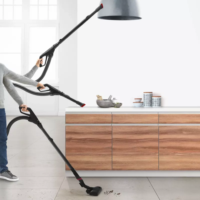 Bodenstaubsauger Bosch Serie 6 BGB6X330 — 600 W, HEPA 13, 4 L Staubbeutel, für Hartböden und Teppiche, 6 kg, grau/schwarz