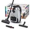 Bodenstaubsauger Bosch Serie 6 BGB6X330 — 600 W, HEPA 13, 4 L Staubbeutel, für Hartböden und Teppiche, 6 kg, grau/schwarz