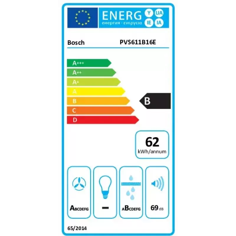 Bosch Serie 4 PVS611B16E Kochfeld Schwarz Einbau 59,2 cm Zonen-Induktionskochfeld 4 Zone(n) Einbau-Dunstabzug