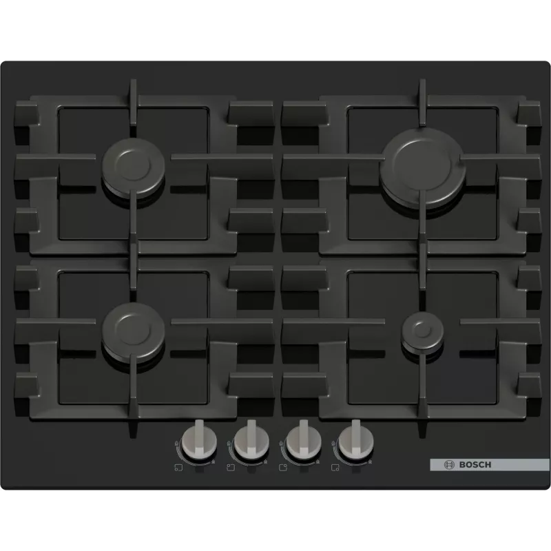 Bosch Serie 4 PNP6B6K40 Herdplatte Schwarz Einbau 60 cm Gas 4 Zone(n)
