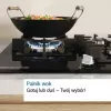 Einbau-Gaskochfeld Bosch PCH6A5I90 — 60 cm, Edelstahl, 4 Gaszonen + 1 Wok, Flame Select, Gusseisen-Topfhalter