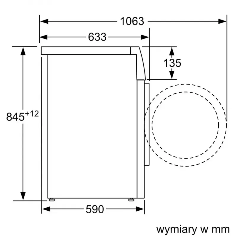 Waschmaschine Bosch WAN2827FPL Frontlader 7 kg 1200 U/min A+++ weiß LED-Anzeige 598×845×590 mm
