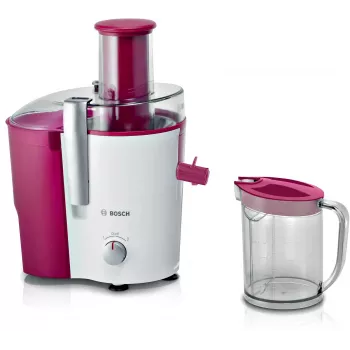 Bosch MES25C0 Entsafter Zentrifugalentsafter 700 W Kirschrot (Frucht), Transparent, Weiß