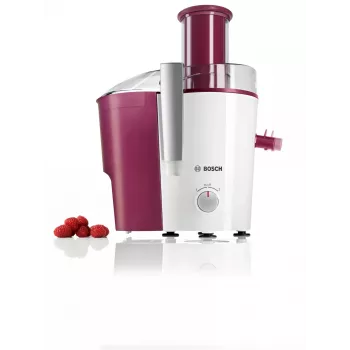 Bosch MES25C0 Entsafter Zentrifugalentsafter 700 W Kirschrot (Frucht), Transparent, Weiß
