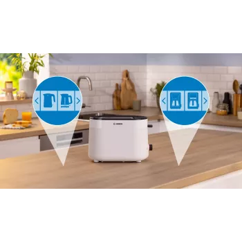 Bosch TAT2M121 Toaster 6 2 Scheiben 950 W Weiß