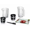 Slow Juicer Bosch MESM500W — 150 W Motor, 1 L Saftbehälter, kompakt 152×152×427 mm, weiß/schwarz