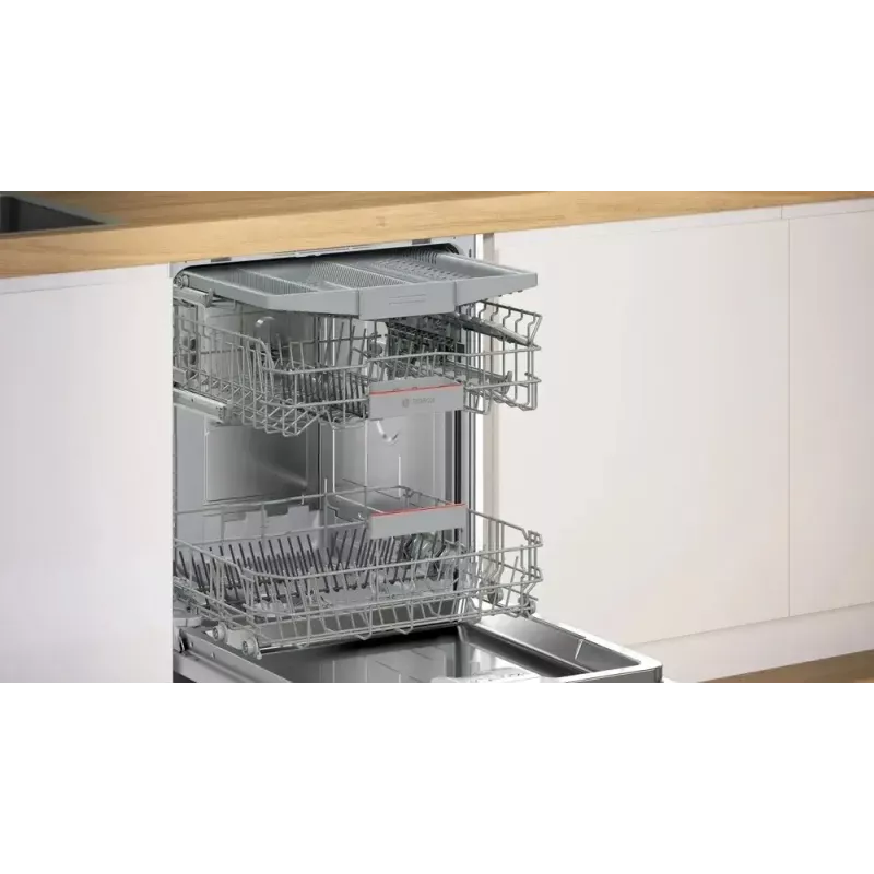 Einbau-Geschirrspüler Bosch SMI4EVS04E, vollintegriert 60 cm, 13 Maßgedecke, Energieklasse D, 6 Programme, Wi‑Fi, 46 dB