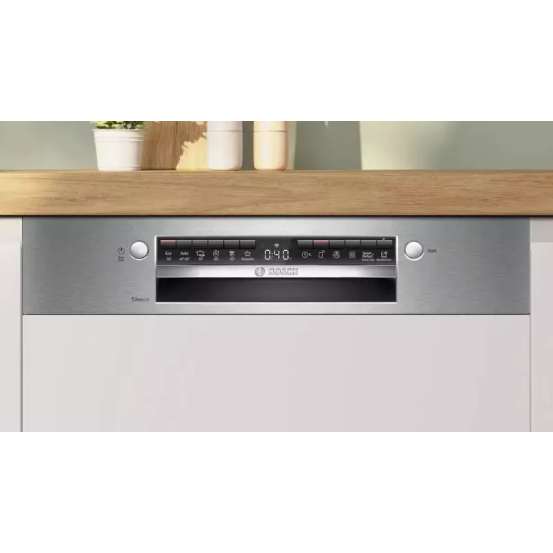 Einbau-Geschirrspüler Bosch SMI4EVS04E, vollintegriert 60 cm, 13 Maßgedecke, Energieklasse D, 6 Programme, Wi‑Fi, 46 dB