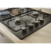 Candy Idea CHW6LBB Schwarz Einbau-Gaskochfeld 60 cm 4 Zonen