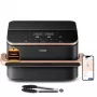 Cosori Dual Blaze Twinfry Chef Edition Doppelt 10 L Freistehend 2800 W Heißluftfritteuse Dunkelgrau, Roségold