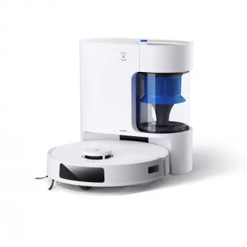 Staubsaugerroboter Ecovacs Deebot N20 Plus — beutellos 0,4 l Staub, 0,22 l Wasser, 5200 mAh, 300 min, 96 mm Höhe, weiß
