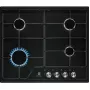Electrolux EGS6424K, Schwarz, Integrierbar, 60 cm, Gas, 4 Kochzonen