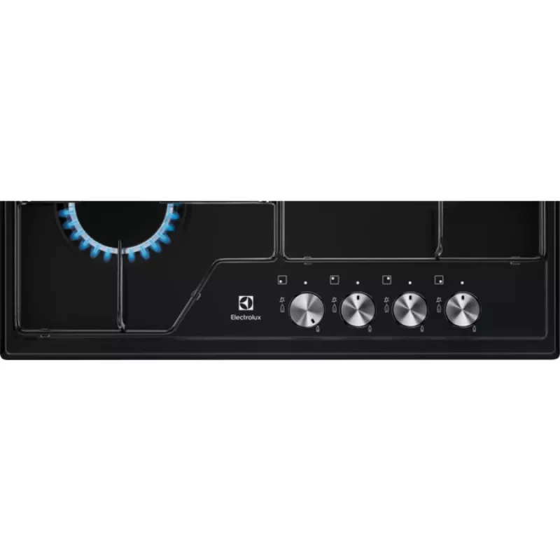 Electrolux EGS6424K, Schwarz, Integrierbar, 60 cm, Gas, 4 Kochzonen