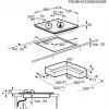 Electrolux KDI641723K Kochfeld Schwarz Einbau 60 cm Kombi 4 Zone(n), Drehregler, Touch