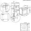 Electrolux EOF4P56X 72 L Schwarz, Edelstahl