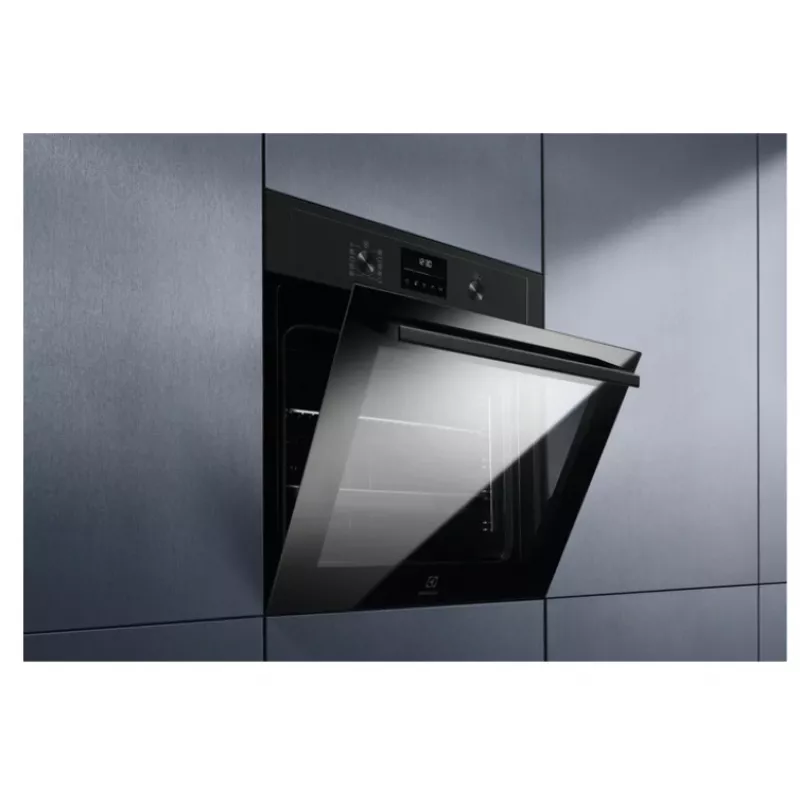 Einbau-Elektroofen Electrolux EOD4P57H — 72 L, pyrolytische Selbstreinigung, Dampf & Umluft, Grill 2300W, schwarz