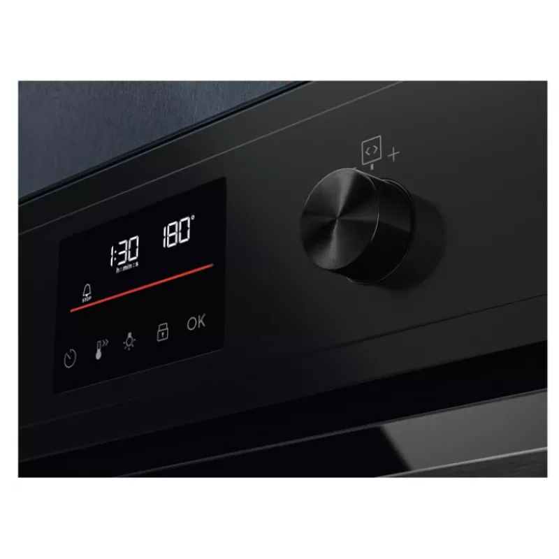 Einbau-Elektroofen Electrolux EOD4P57H — 72 L, pyrolytische Selbstreinigung, Dampf & Umluft, Grill 2300W, schwarz