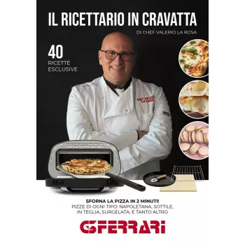 Elektrischer Tisch-Pizzaofen G3FERRARI G1018600 PRONTO PIZZA — 1700 W, Steinbackfläche, max. 420°C, geeignet für Ø32 cm Pizza