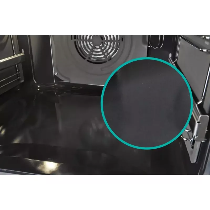 Freistehender Herd Gorenje GECS5C70WA Elektrokochfeld mit Spiralplatten, 4 Zonen, weiß, Backofen 70 L, Drehregler, LED-Anzeige