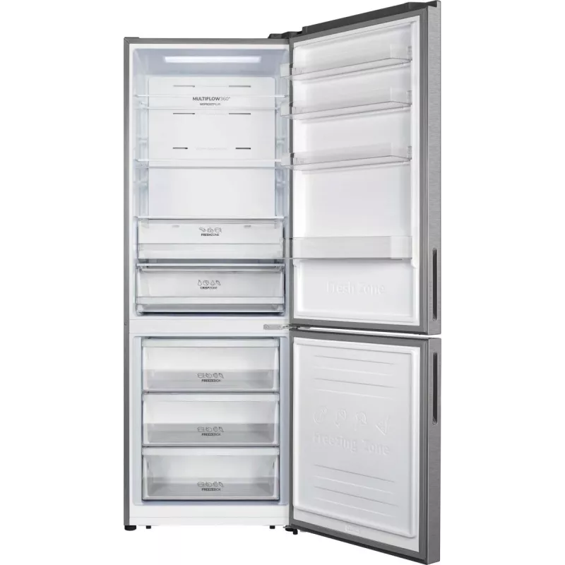 Gorenje NRK720EAXL4 Kühl-Gefrierkombination, freistehend, 495 l, grau