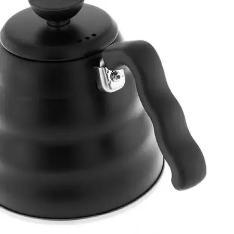 Elektrischer Wasserkocher HARIO 1,2 L (praktisch 800 ml), Edelstahl, induktionsgeeignet, schwarz