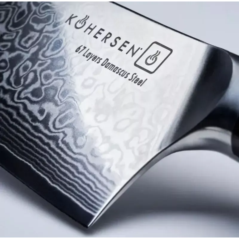Universalmesser KOHERSEN Elegance Ebenholz, Damastklinge 12,7 cm, 243 mm Gesamtlänge, 127 g