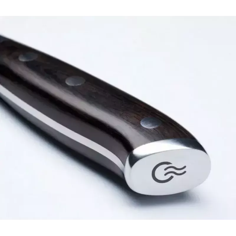 Hackmesser KOHERSEN Elegance Ebenholz Damaststahl Hackmesser 16,5 cm, 60 HRC, 13 cm Griff, 335 g