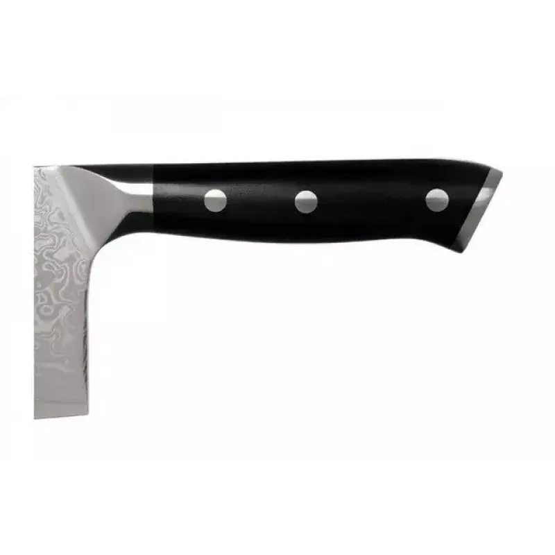 Hackmesser KOHERSEN Elegance Ebenholz Damaststahl Hackmesser 16,5 cm, 60 HRC, 13 cm Griff, 335 g