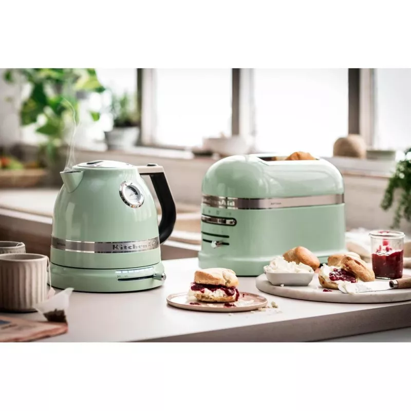KitchenAid 5KEK1522EPT elektrischer Wasserkocher 1,5 l 2400 W Schwarz, Grün, Edelstahl