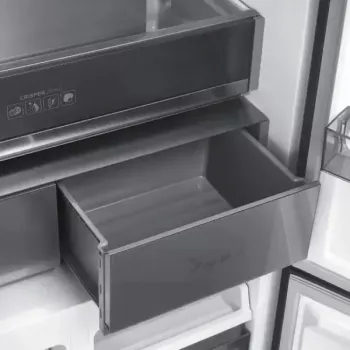 Freistehender MPM-Kühlschrank MPM-503-SSI-11 mit 505 l Fassungsvermögen, Gefrierschranktüren beidseitig öffnend, Energieklasse E