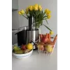 Zentrifugalentsafter MPM MSO-18-M, 1000 W Motor, 1 L Saftbehälter, 2-stufige Steuerung, Edelstahl, schwarz/silber