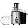 Zentrifugalentsafter MPM MSO-18-M, 1000 W Motor, 1 L Saftbehälter, 2-stufige Steuerung, Edelstahl, schwarz/silber