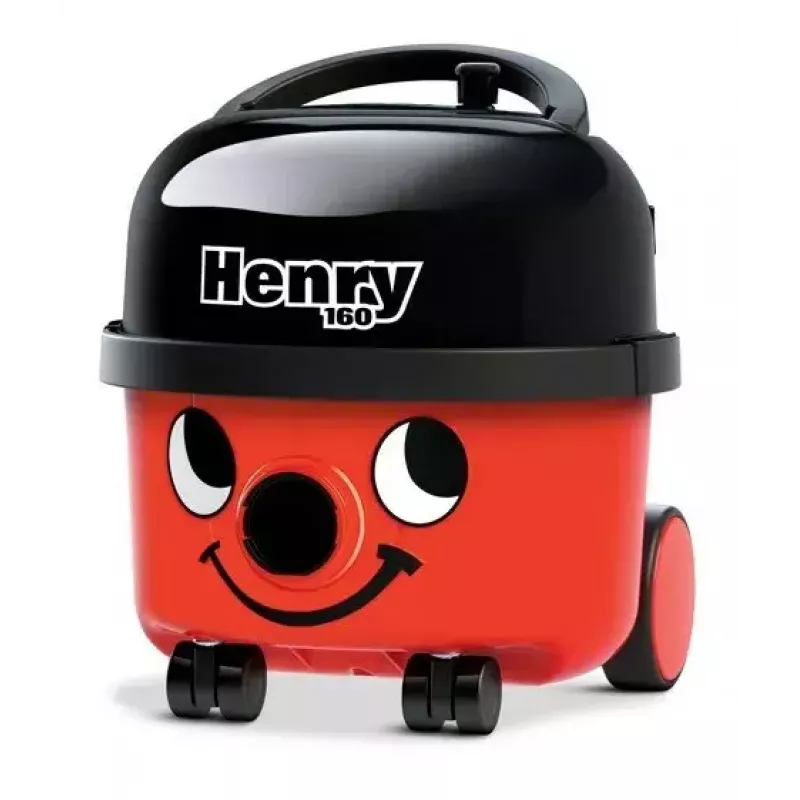 Trommelsauger NUMATIC Henry Compact HVR160 — 6-L-Staubbeutel, 620 W, Trockenreinigung, Edelstahlrohr, 10 m Kabel