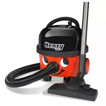 Trommelsauger NUMATIC Henry Compact HVR160 — 6-L-Staubbeutel, 620 W, Trockenreinigung, Edelstahlrohr, 10 m Kabel