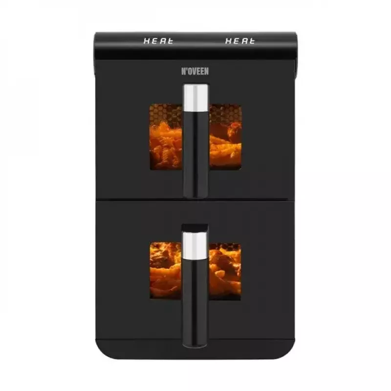 Elektrische Heißluftfritteuse NOVEEN AF5050, 11 L Fassungsvermögen, 1700 W, 13 Programme, 50–200°C, digitale Touch-Bedienung