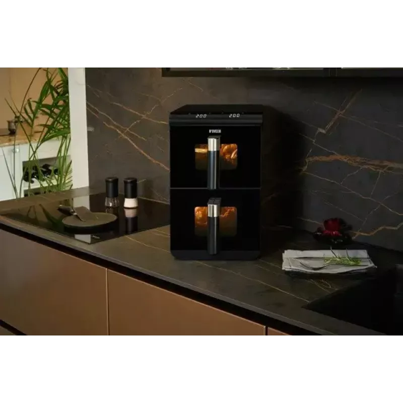 Elektrische Heißluftfritteuse NOVEEN AF5050, 11 L Fassungsvermögen, 1700 W, 13 Programme, 50–200°C, digitale Touch-Bedienung