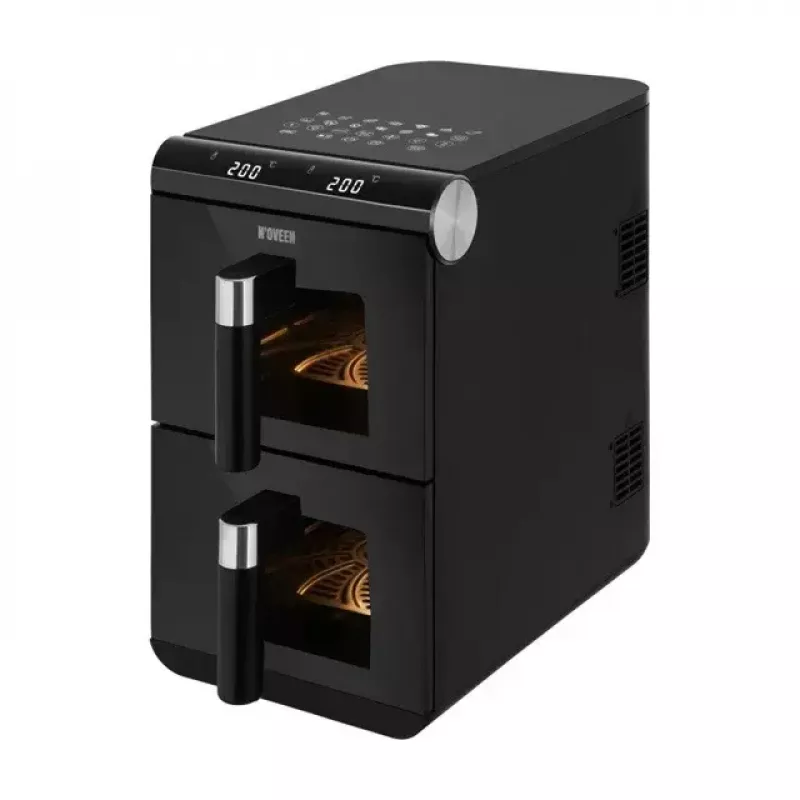 Elektrische Heißluftfritteuse NOVEEN AF5050, 11 L Fassungsvermögen, 1700 W, 13 Programme, 50–200°C, digitale Touch-Bedienung