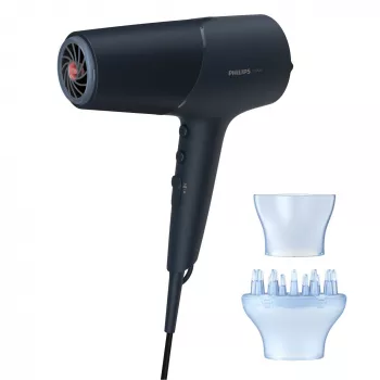 Haartrockner Philips BHD512/00 2300 W, 6 Hitze-/Geschwindigkeitsstufen, ionisch, Diffusor & Konzentrator, marineblau