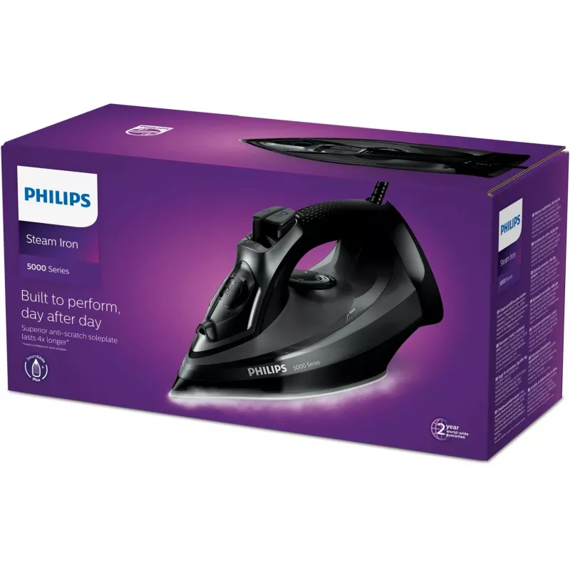 Philips 5000 series DST5040/80 Bügeleisen Dampfbügeleisen SteamGlide Plus Bügelsohle 2600 W